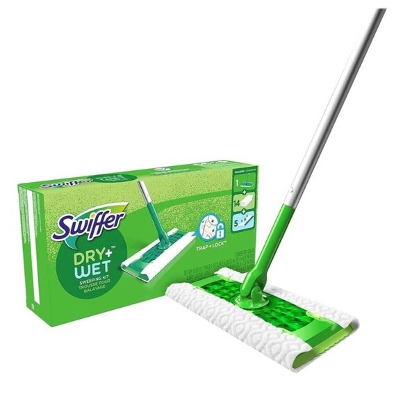 Swiffer Sweeper 2-in-1 Sweep and Mop Starter Kit,1 Mop + 19 Refills - Picture 2 of 6